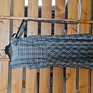 NWOT Calvin Klein Metallic Plaid w/Belt